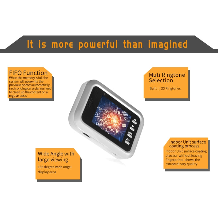 W8-S 2.4 inch Screen 2.0MP Security Camera No Disturb Peephole Viewer, Support TF Card W8-S 2.4 inch Screen 2.0MP Security Camera No Disturb Peephole Viewer, Support TF Card